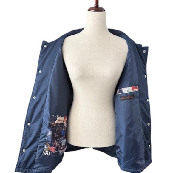 Robert Graham Quilted Snap-Front Weather-Resistant Chore Jacket Navy Blue XL NWT - Picture 11 of 16